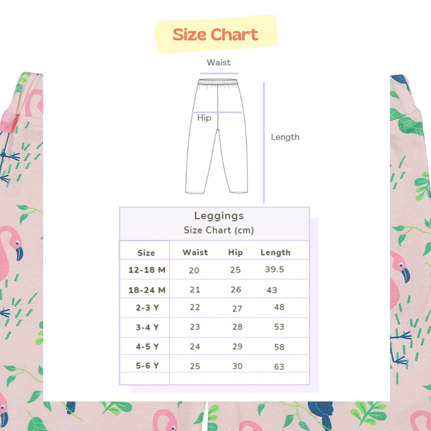 Girl Leggings - Flamingo Forest